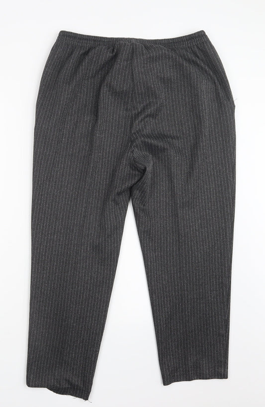 Marks and Spencer Womens Grey Trousers Size 18 L25 in