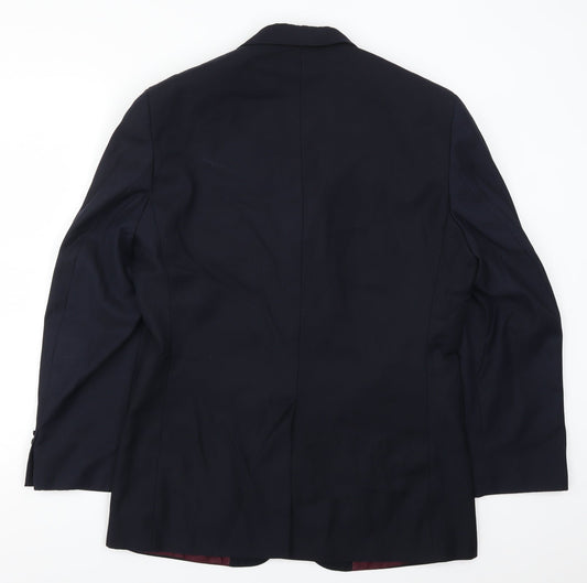 Greenwoods Mens Blue Jacket Suit Jacket Size 38