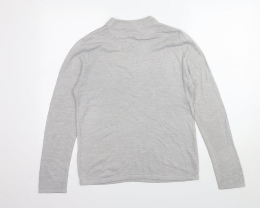 Marks and Spencer Womens Grey Knit Pullover Jumper Size 12