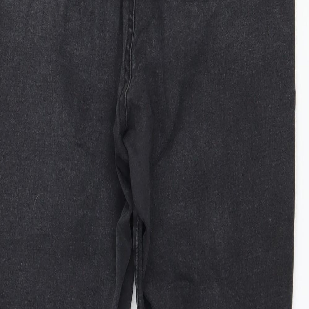 Denim & Co. Womens Grey Denim Skinny Jeans Size 16 L27 in