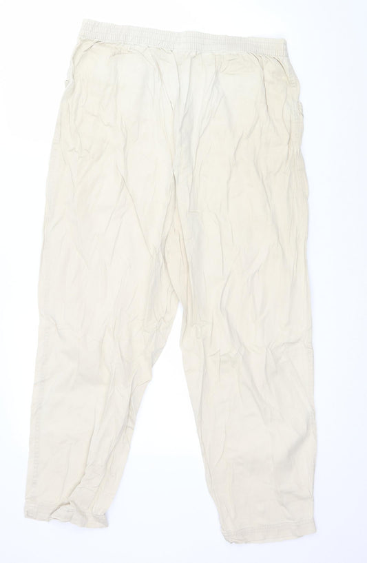 Preworn Womens Beige Trousers Size 8 L26 in
