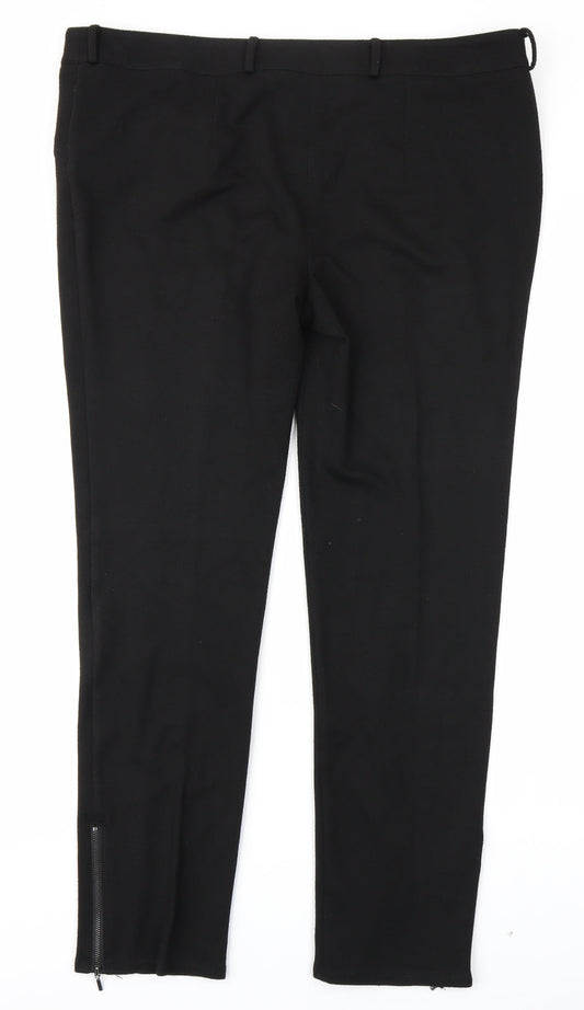 Butterfly Womens Black Trousers Size 16 L27 in