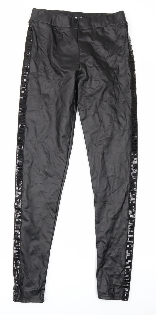 Hanel Haute Womens Black Jogger Leggings Size S L27 in