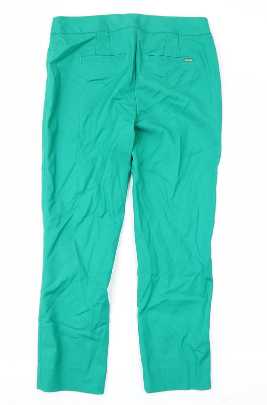 White Housse Womens Green Trousers Size 6 L26 in