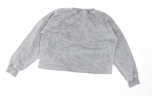 915 Generation Girls Grey Pullover Sweatshirt Size 10-11 Years - cropped