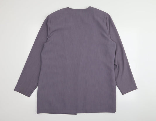 Your 6th sense Womens Purple Jacket Blazer Size 18