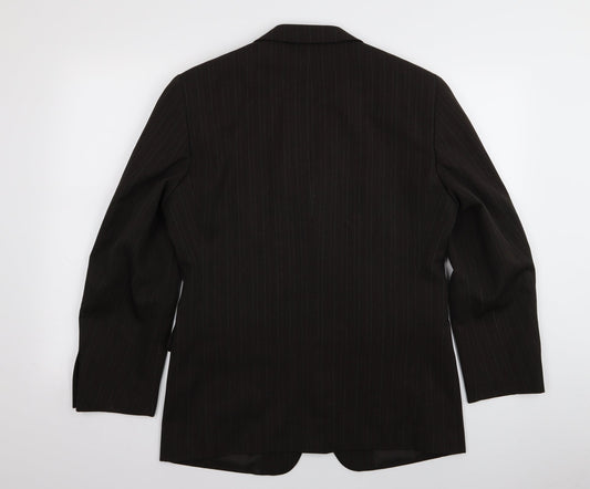 Taylor & Wright Mens Brown Striped Jacket Blazer Size 38