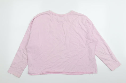 Pull&Bear Womens Pink Pullover Jumper Size 10