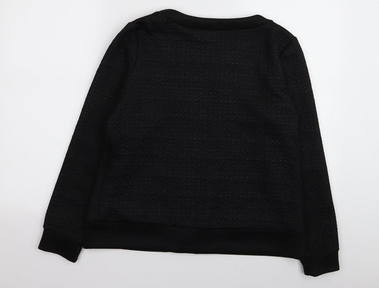 Klass Womens Black Full Zip Jumper Size 14