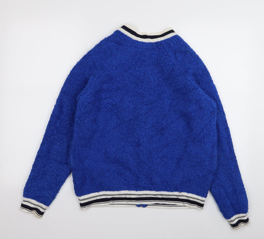 Limited Edition Womens Blue Full Zip Jumper Size 12