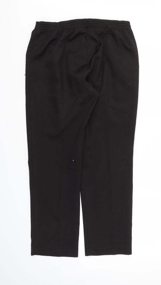 CANDA Womens Black Trousers Size 12 - Stretch waistband