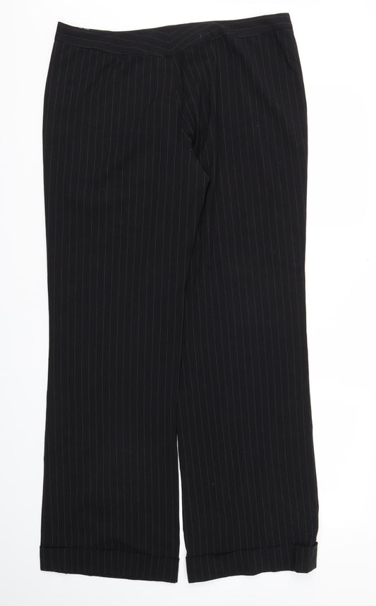 Oasis Womens Black Trousers One Size L34 in