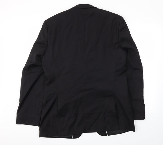 STVDIO Mens Black Jacket Blazer Size 42