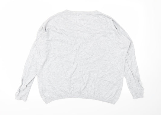 BOEDEN Womens Grey Pullover Jumper Size 12