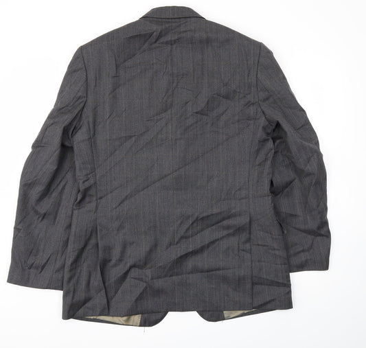 Preworn Mens Grey Jacket Blazer Size 40
