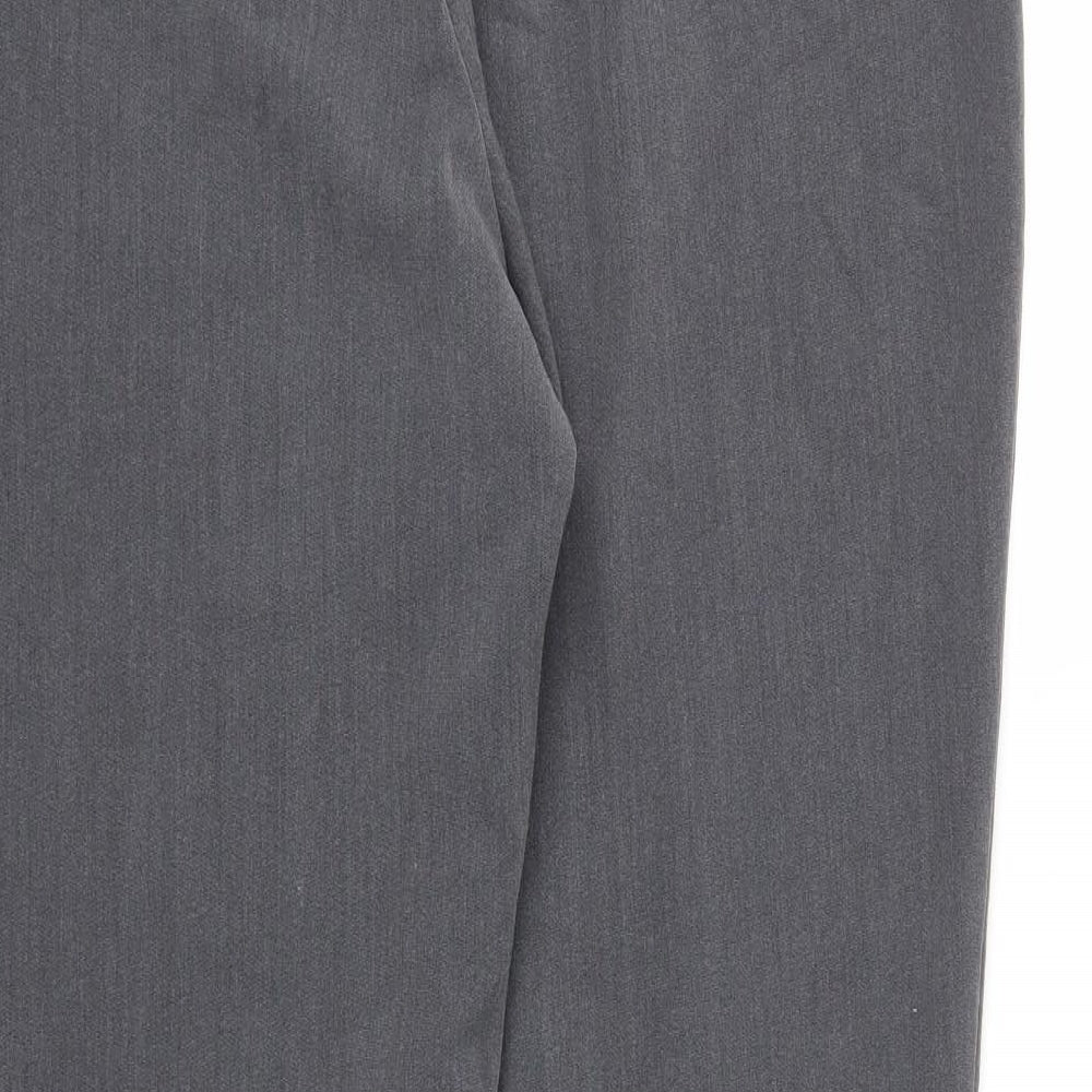 VIDA VI Womens Grey Trousers Size 14 L29 in
