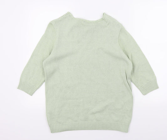DMART Womens Gold Pullover Jumper Size 14