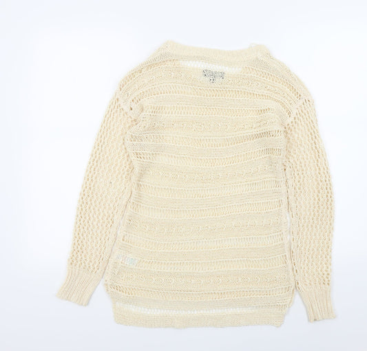 Soon Womens Beige Pullover Jumper Size 10