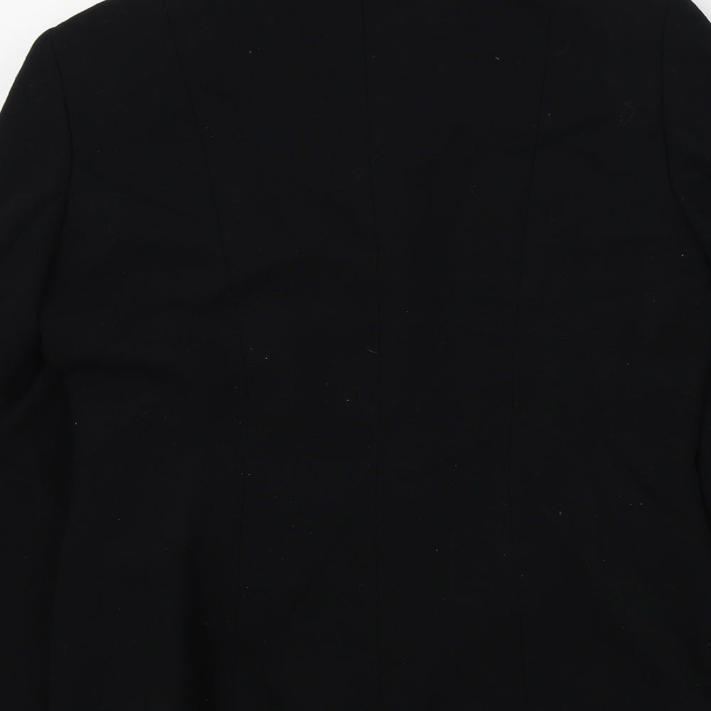 equations Womens Black Colourblock Jacket Blazer Size 12