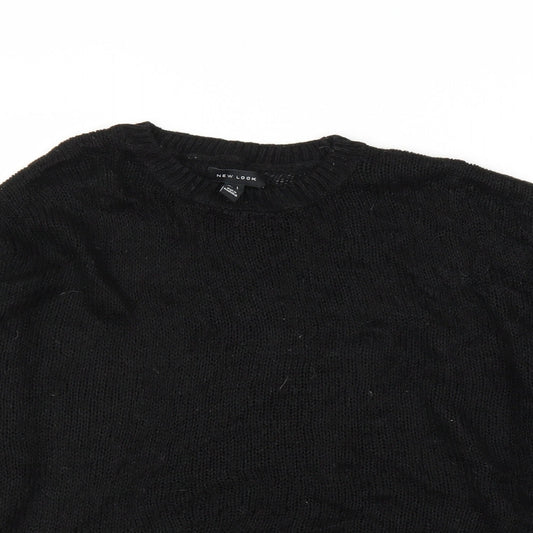 New Look Womens Black Pullover Jumper Size L