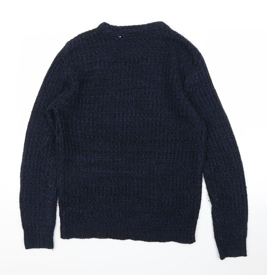 Fabric 8 Mens Blue Pullover Jumper Size M