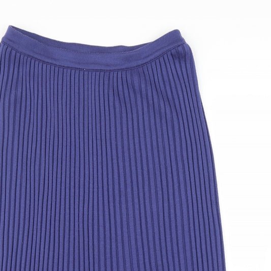 Preworn Womens Blue A-Line Skirt Size 16