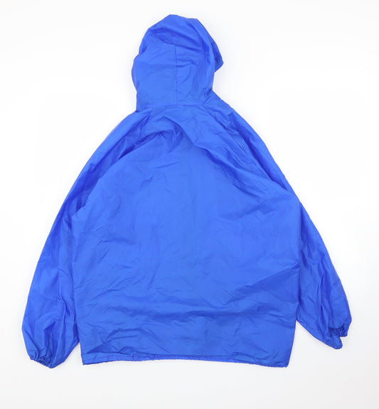 Preworn Womens Blue Rain Coat Coat Size S