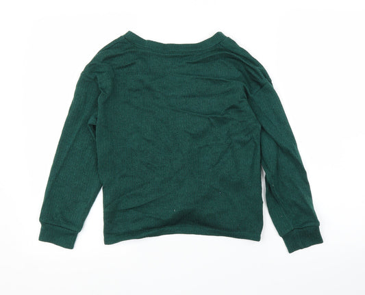 Lush Womens Green Pullover Jumper Size XS