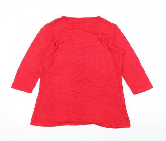 Mr Max Fashion Womens Red Pullover Jumper Size XS
