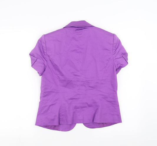 Marks and Spencer Womens Purple Jacket Suit Jacket Size 12