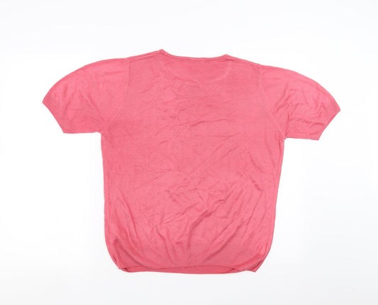 Marks and Spencer Womens Pink Pullover Jumper Size 16