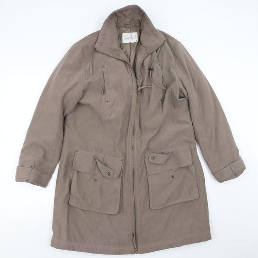 Lakeland Womens Beige   Jacket Coat Size 14