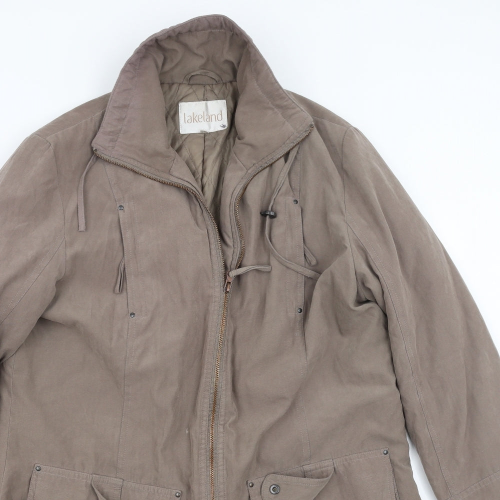 Lakeland Womens Beige Jacket Coat Size 14