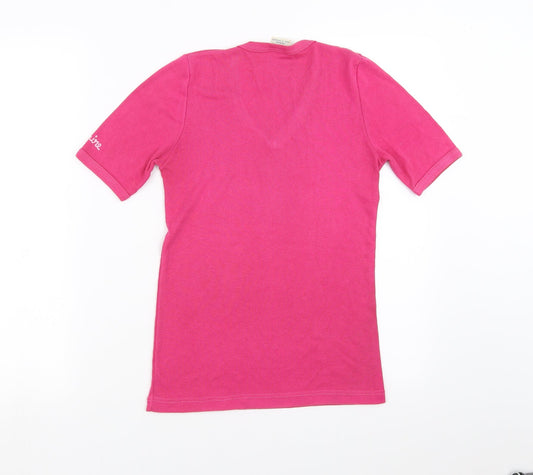 Claire Womens Pink Basic T-Shirt Size M