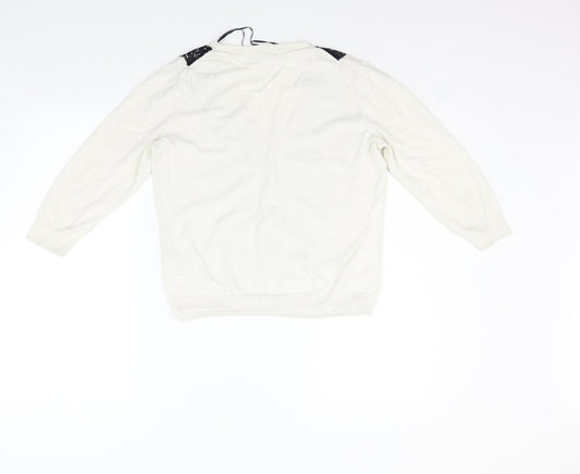 H&M Womens Beige Cardigan Jumper Size M