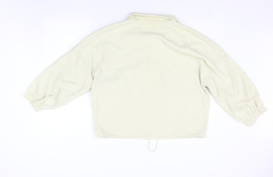 Missguided Womens Beige Henley Jumper Size 12