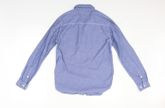 HUF Womens Blue Basic Blouse Size S