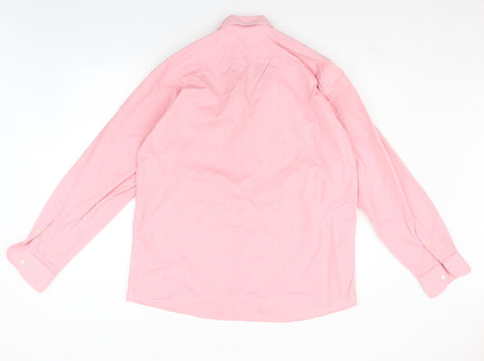 Eton Womens Pink Basic Button-Up Size XL