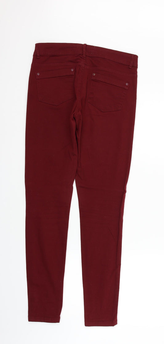 Yes yes Womens Red Sweatpants Trousers Size 10 L32 in