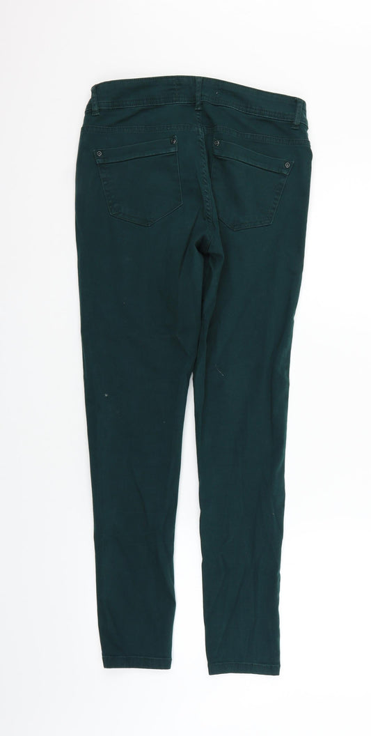 YES YES Womens Green Trousers Size 10 L27 in