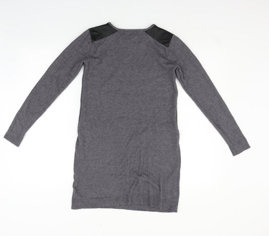 Primark Womens Grey Jumper Dress Size 2XS