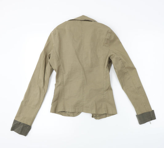Preworn Womens Green Jacket Coat Size M
