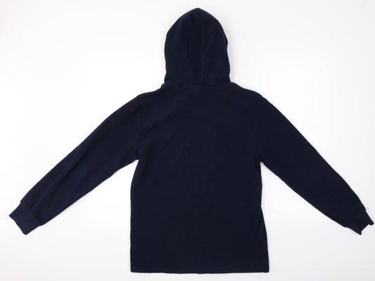 Easy Mens Blue Pullover Hoodie Size S