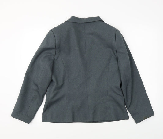 Preworn Womens Grey Jacket Blazer Size 14