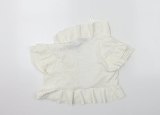 Principles Womens White Cardigan Jumper Size S