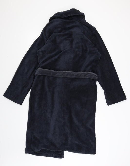 Matalan Mens Blue Solid Robe Size S