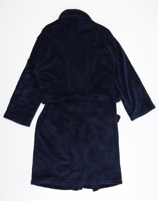 BHS Mens Blue Solid Robe Size S