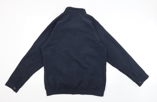 Lincoln Mens Blue Windbreaker Coat Size M