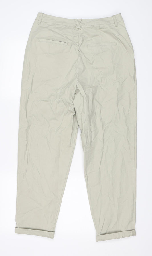 ASOS Womens Beige Trousers Size 12 L26.5 in