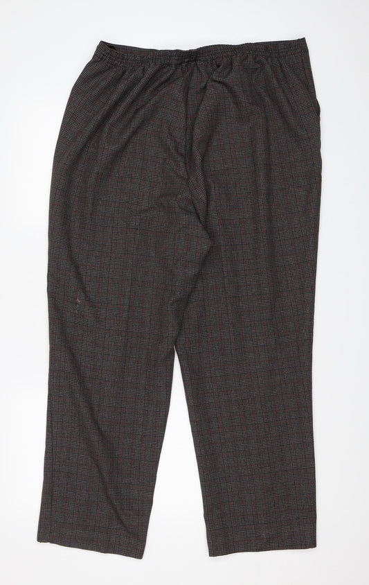 BM Collection Womens Black Trousers Size 20 L28.5 in
